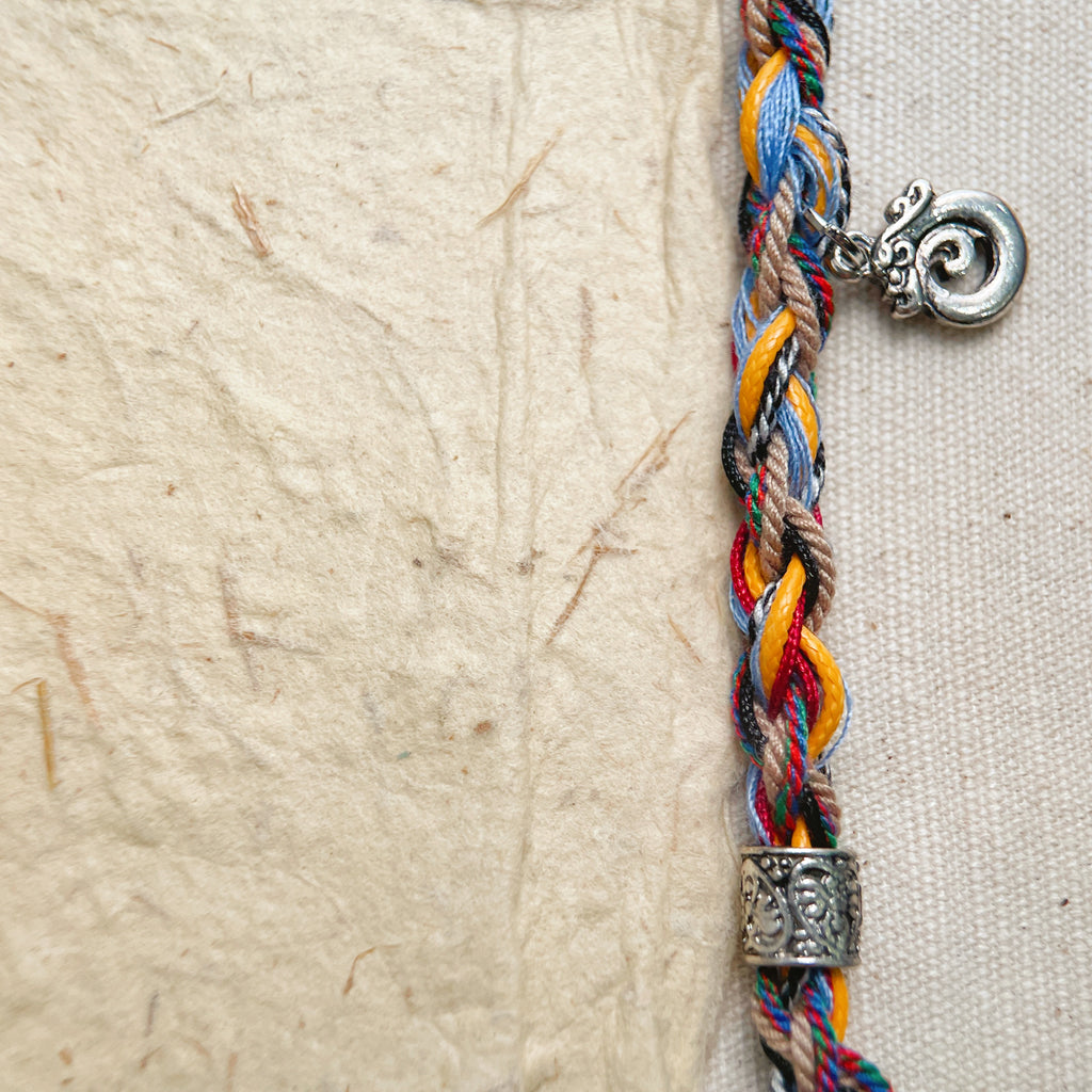 handcrafted multicolor woven bracelet, boho soul jewelry
